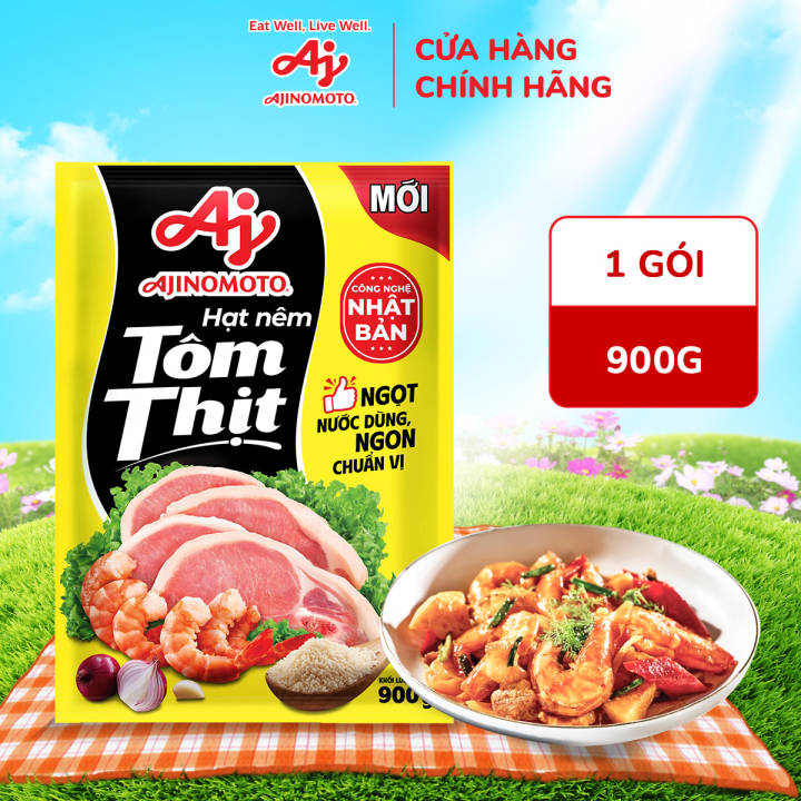 Gói Ajinomoto® Hạt Nêm Tôm Thịt 900g/Gói