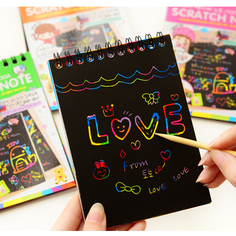 [HCM]Sổ lưu niệm Vẽ tay Hàn Quốc GRAFFITI SCRATCH doodle - KAShop