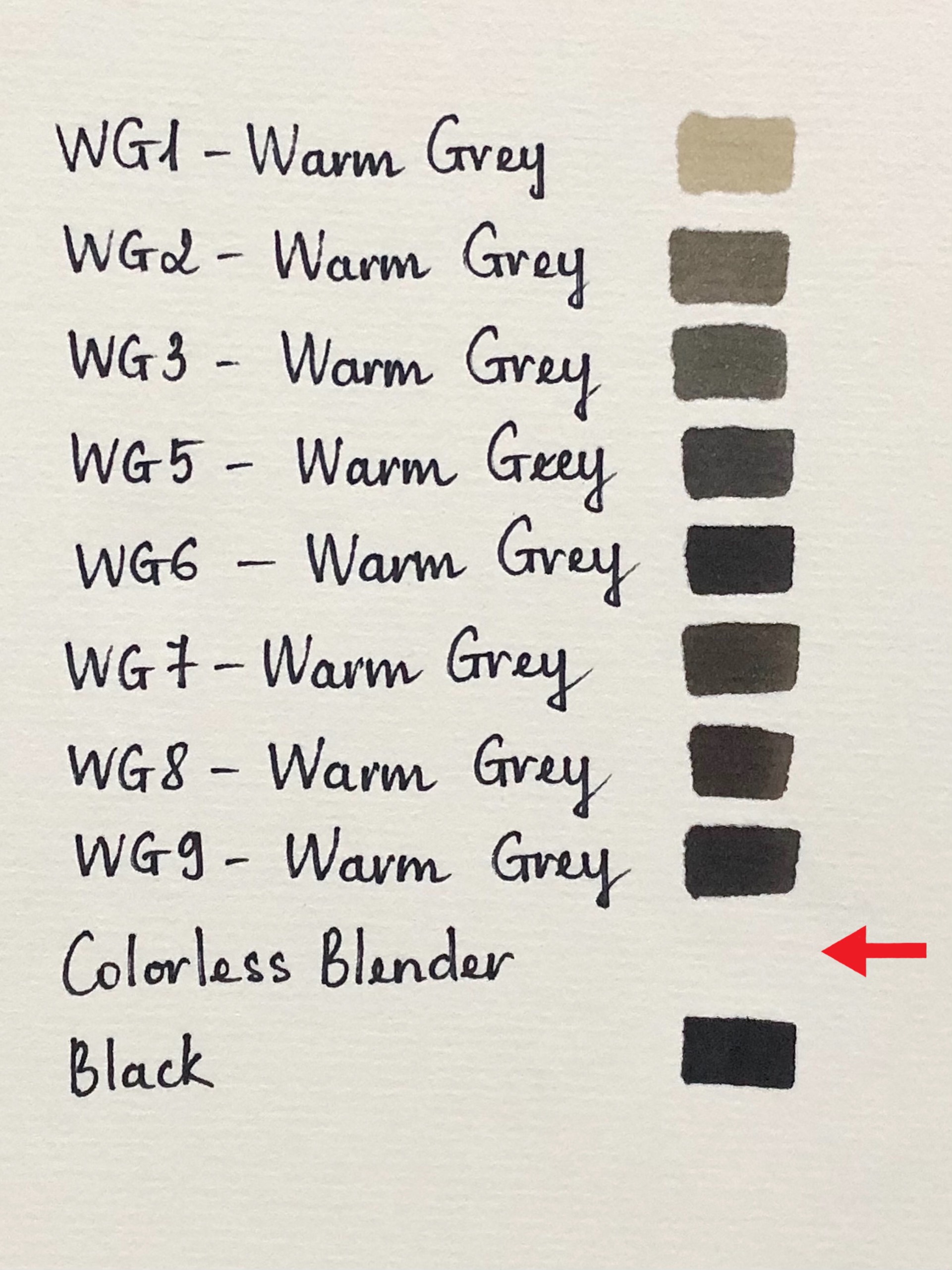 Bút màu dạ Marker 2 đầu - Tone xám