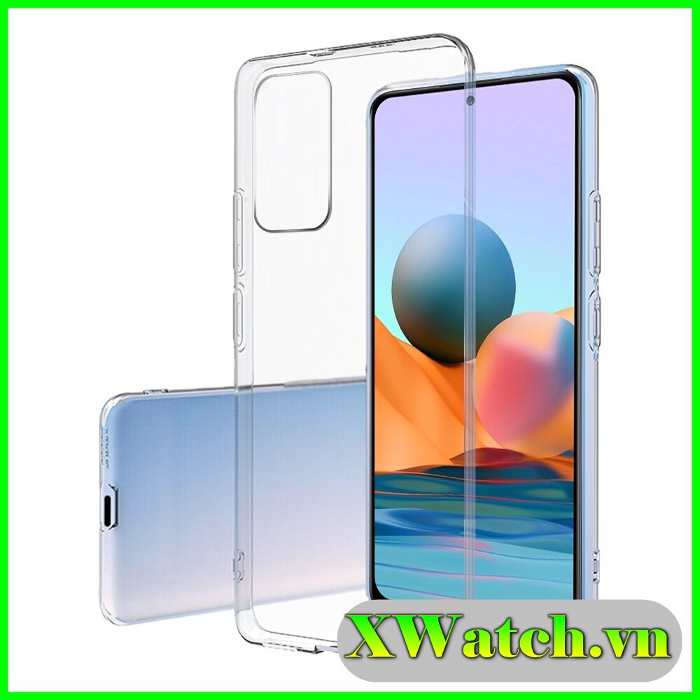 Ốp Lưng Silicon Trong Suốt Cho Xiaomi Redmi Note 10 Pro, Redmi Note 10s, Redmi Note 10