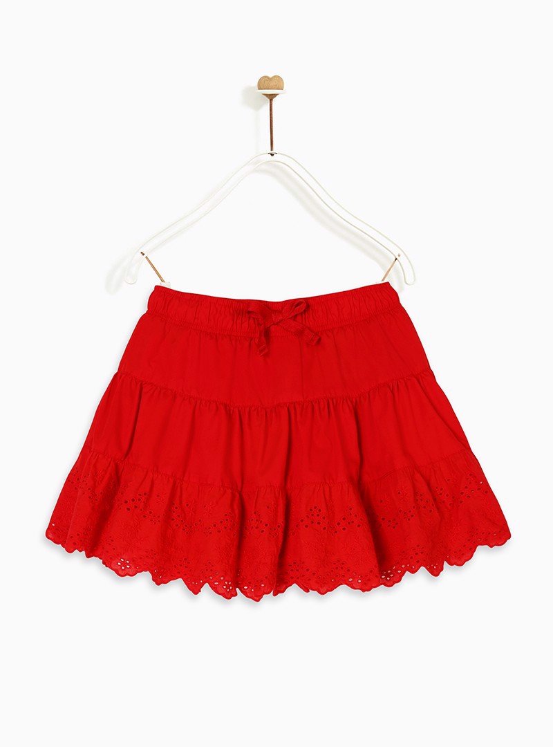 Chân váy bé gái Eyelets A-skirt