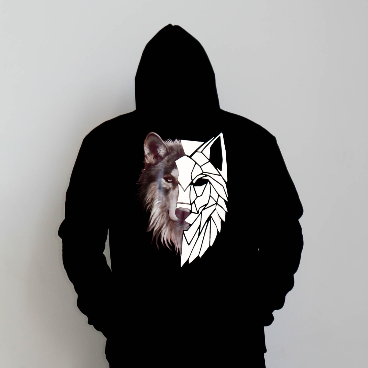 [HCM]Áo Hoodie Nỉ Nam Nữ Sói Phản Quang