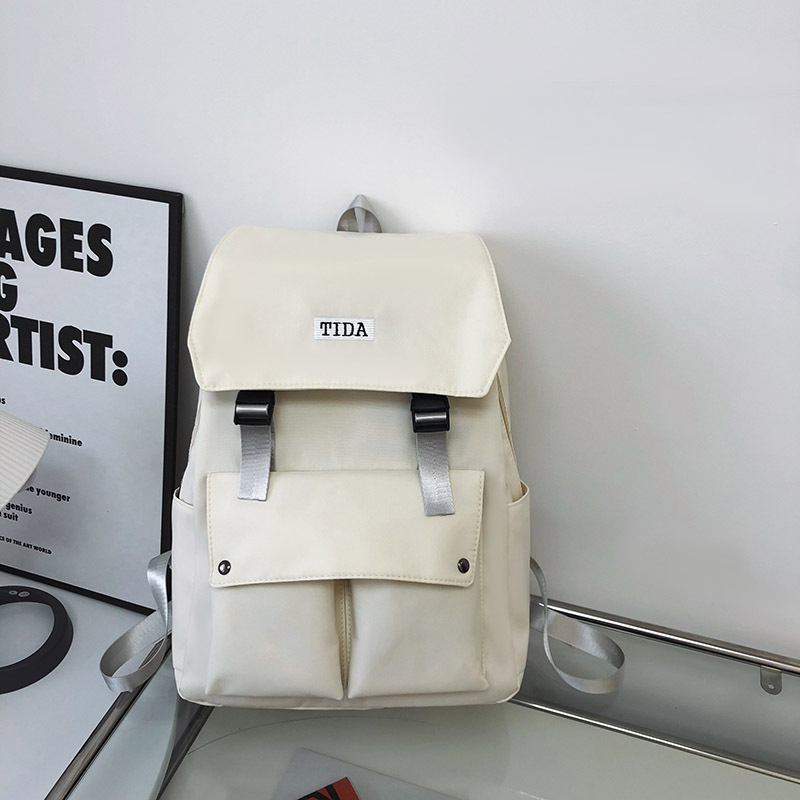 Balo unisex đi học thời trang basic, Balo nam nữ phong cách Hàn Quốc