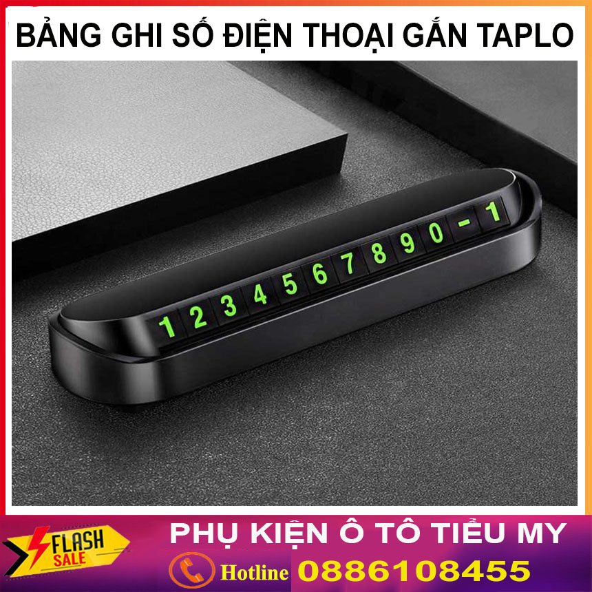 Bảng số điện thoại, bảng ghi số điện thoại, thẻ số điện thoại gắn taplo ô tô, xe hơi tiện lợi khi không có tài xế ở xe