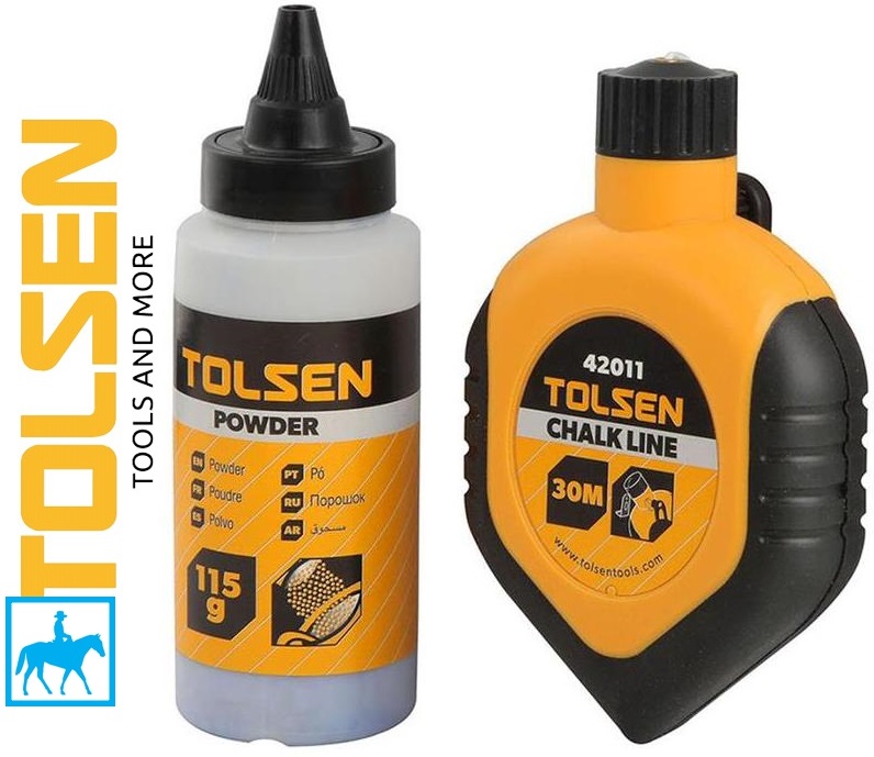 Cuộn dây phấn 115g blue 30m chalk line TOLSEN 42013