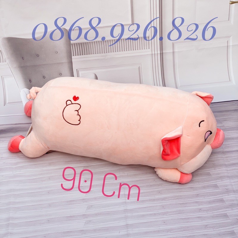 Gấu bông heo sữa phê cần size 1m siêu đáng yêuuuuu