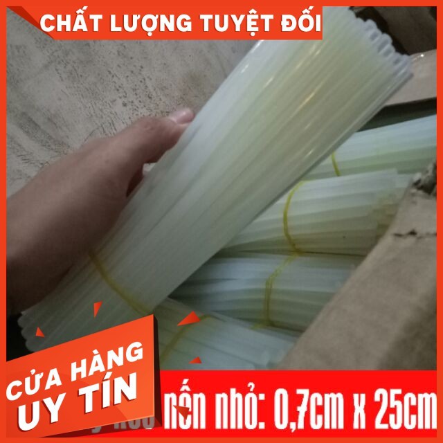 Keo nến nhỏ 10 cây/ bó 0,7cm x 25cm