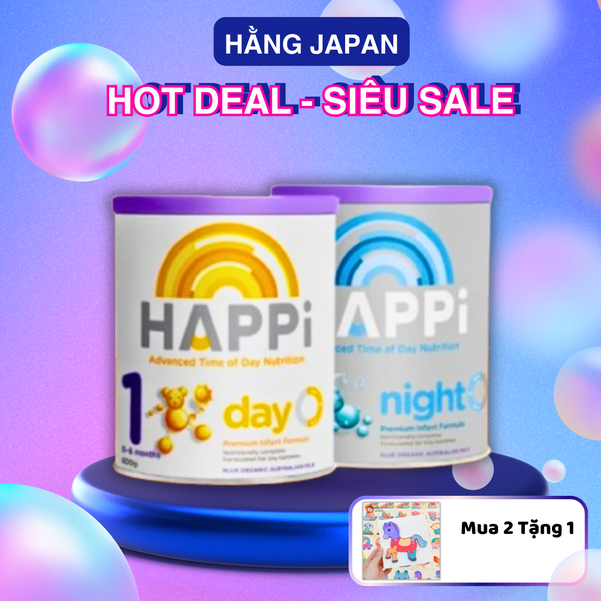 Sữa bột Happi Infant Formula - Úc- 600g