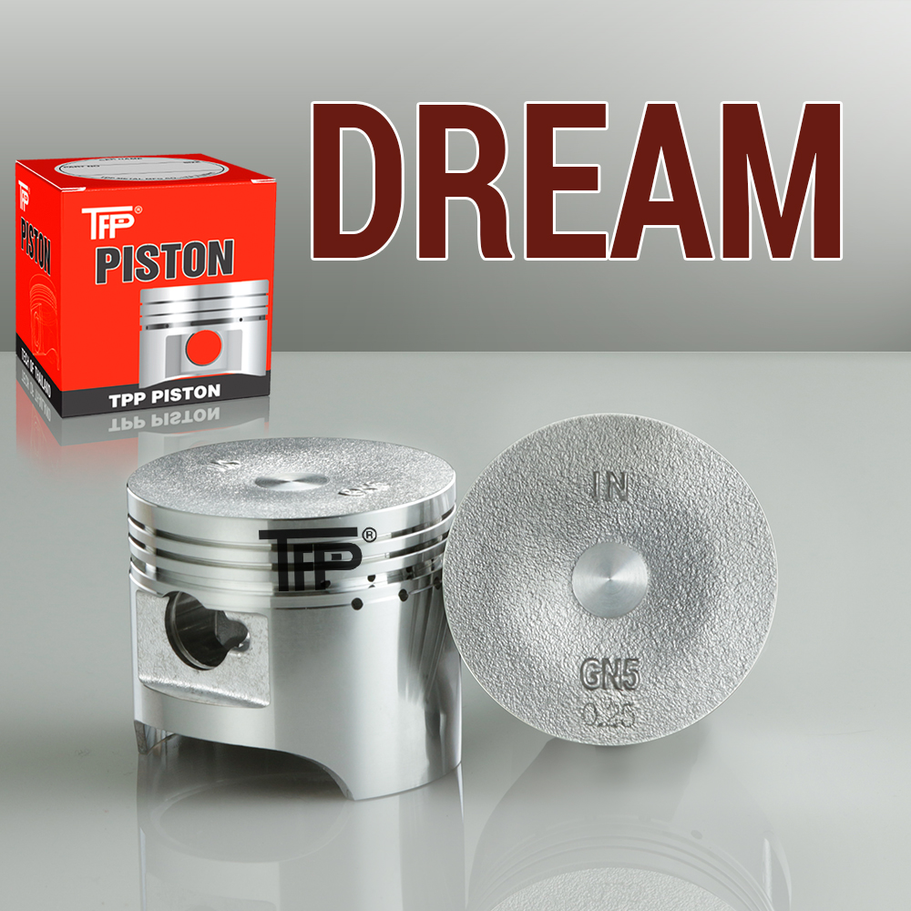 DREAM (GN5) Piston xe máy Bạc ắc BỘ LẺ, trái piston TPP, phụ kiện xe máy