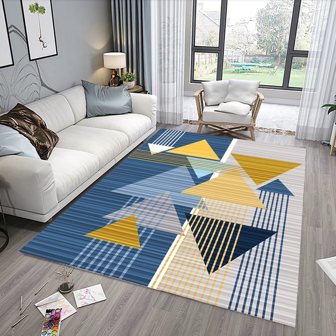 THẢM TRẢI SÀN BALI PHONG CÁCH BẮC ÂU 1m6 x 2m3
