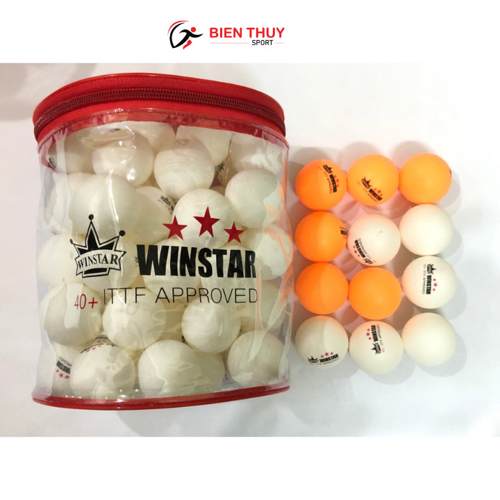 10 Quả Bóng Bàn WINSTAR 3 Sao (40+) CAO CẤP - HÀNG CHÍCH HÃNG ( Đánh Tập và Thi Đấu )