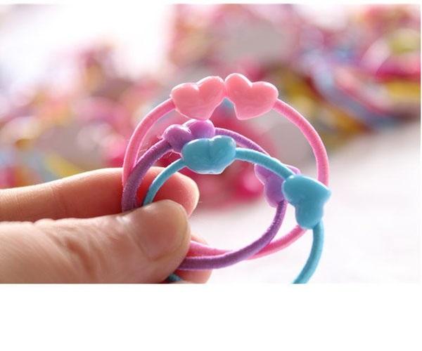SET 100 DÂY BUỘC TÓC DỄ THƯƠNG CHO BÉ GÁI