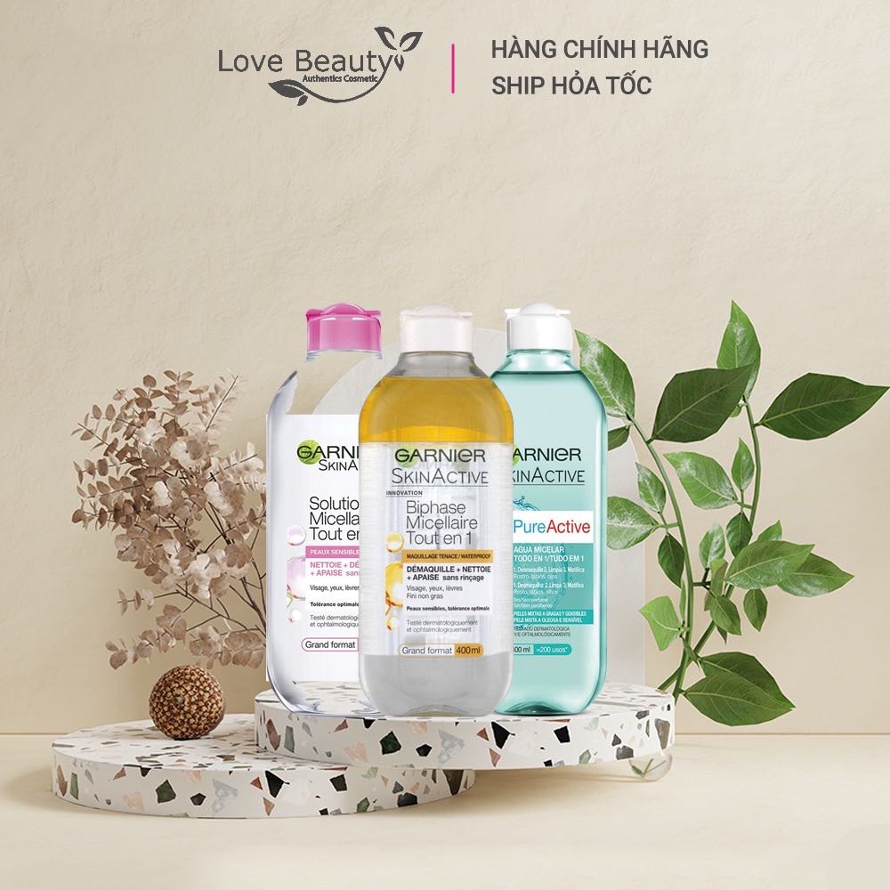 Nước tẩy trang Garnier hàng Pháp