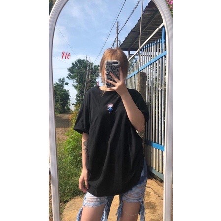 Áo 3D cô gái đeo kính HT11