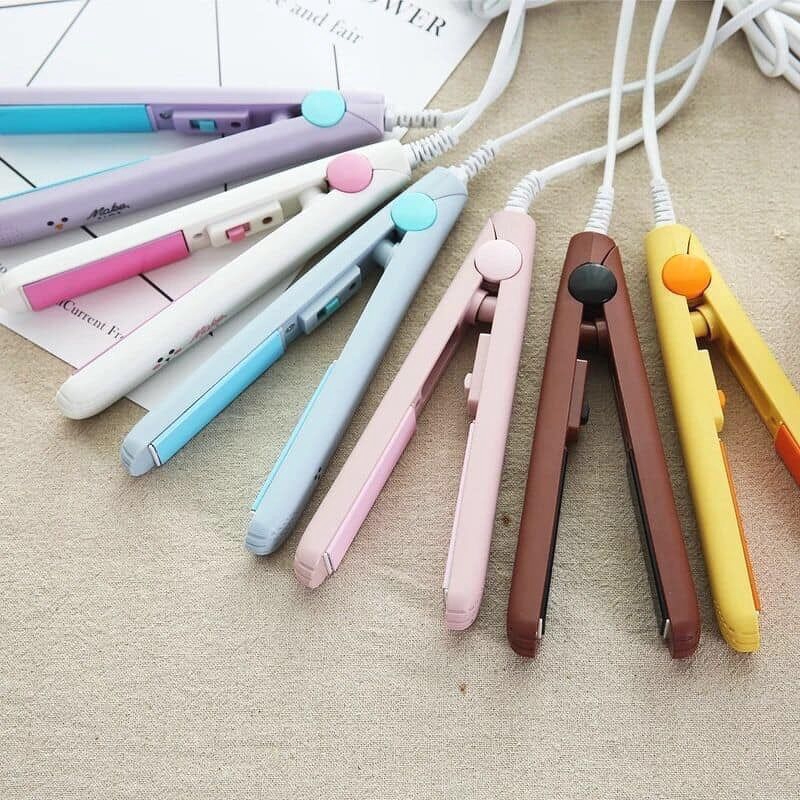 Máy uốn ép tóc mini - kẹp duỗi tóc nhỏ gọn tiện lợi mang đi làm du lịch