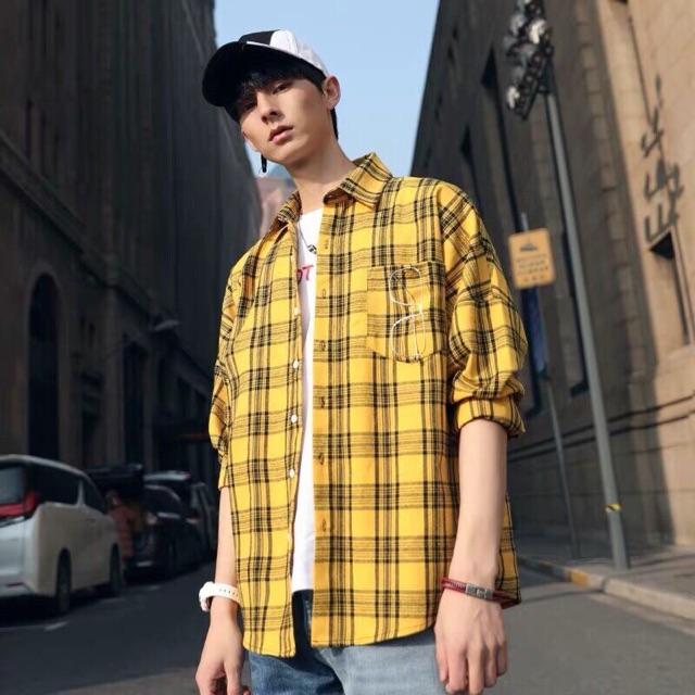 [HCM]ÁO SƠ MI CARO SỌC FLANNEL FORM RỘNG CỰC PHONG CÁCH