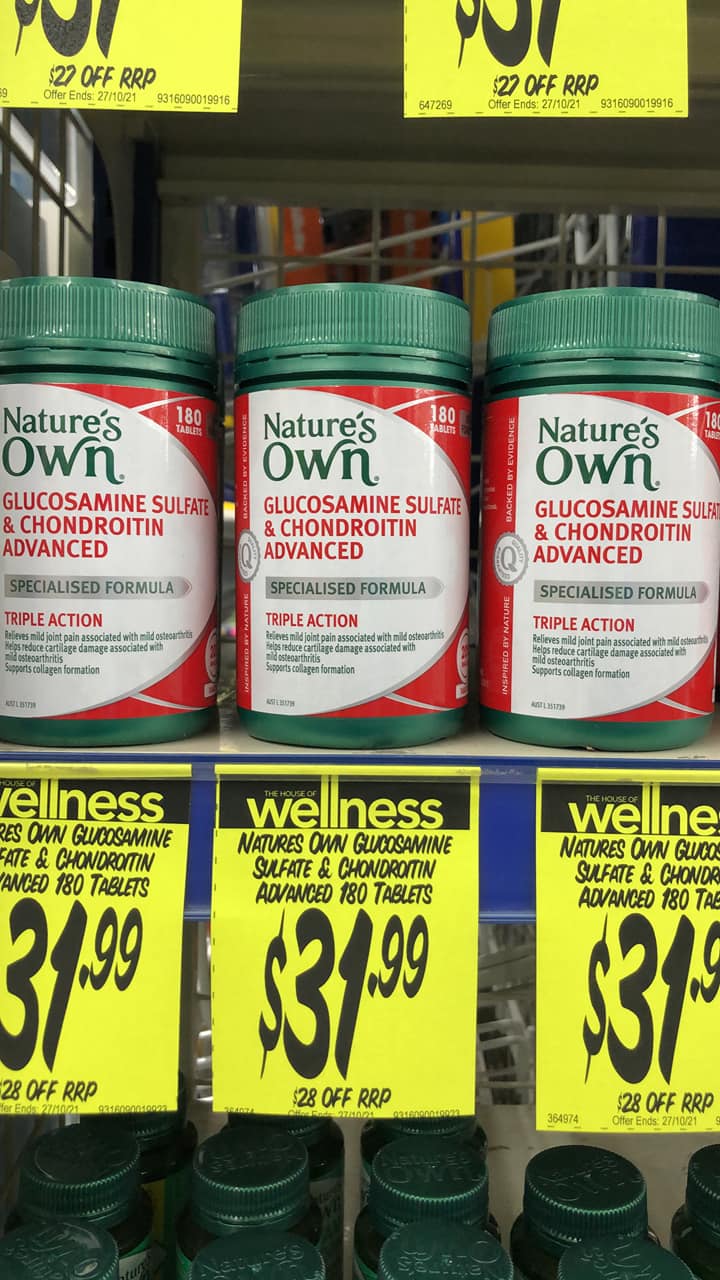 Glucosamin Sulfate With Chondroitin Advanced Nature's Own