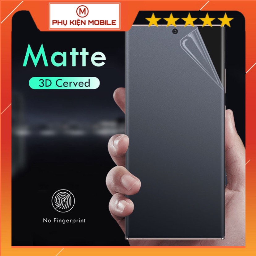[HCM]Dán Ppf Dẻo Nhám Chống Vân Tay Dành Cho Samsung S8 S9 S8+ S9+ S10 S10+ Note8 Note9 Note10 Note10+