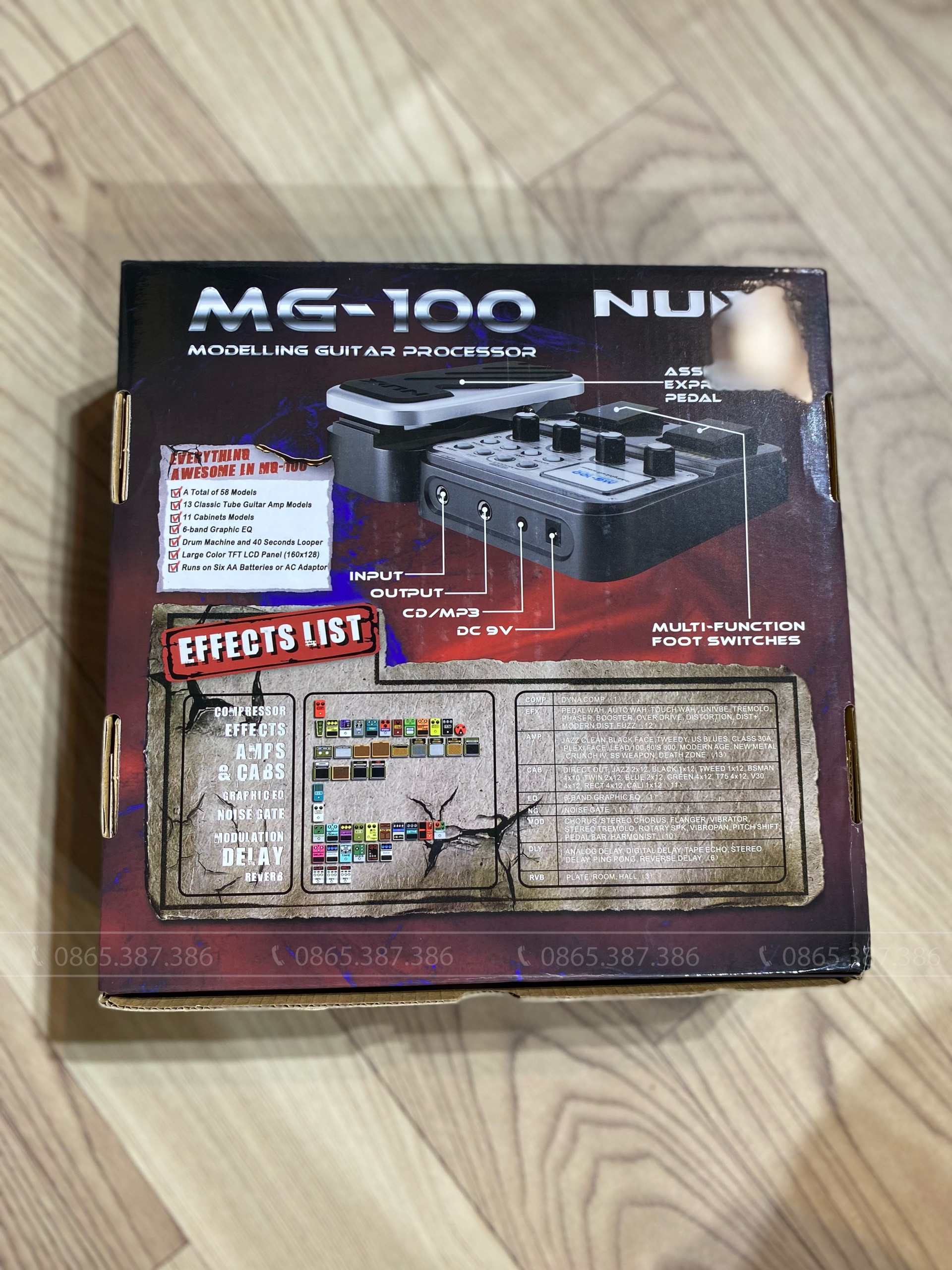 Phơ bàn Nux MG100 dành cho guitar điện