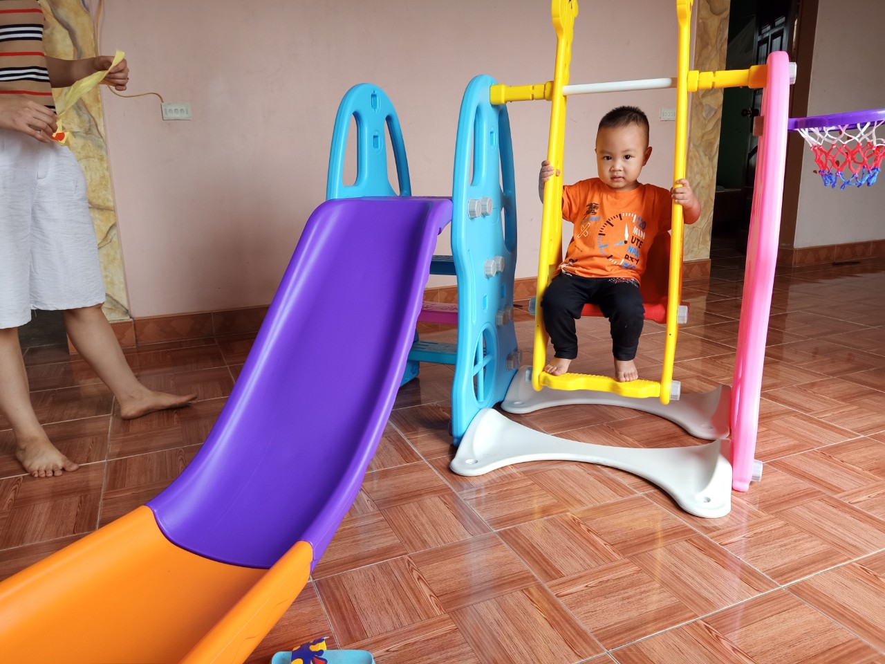 CẦU TRƯỢT - XÍCH ĐU- BÓNG RỔ LIÊN HOÀN