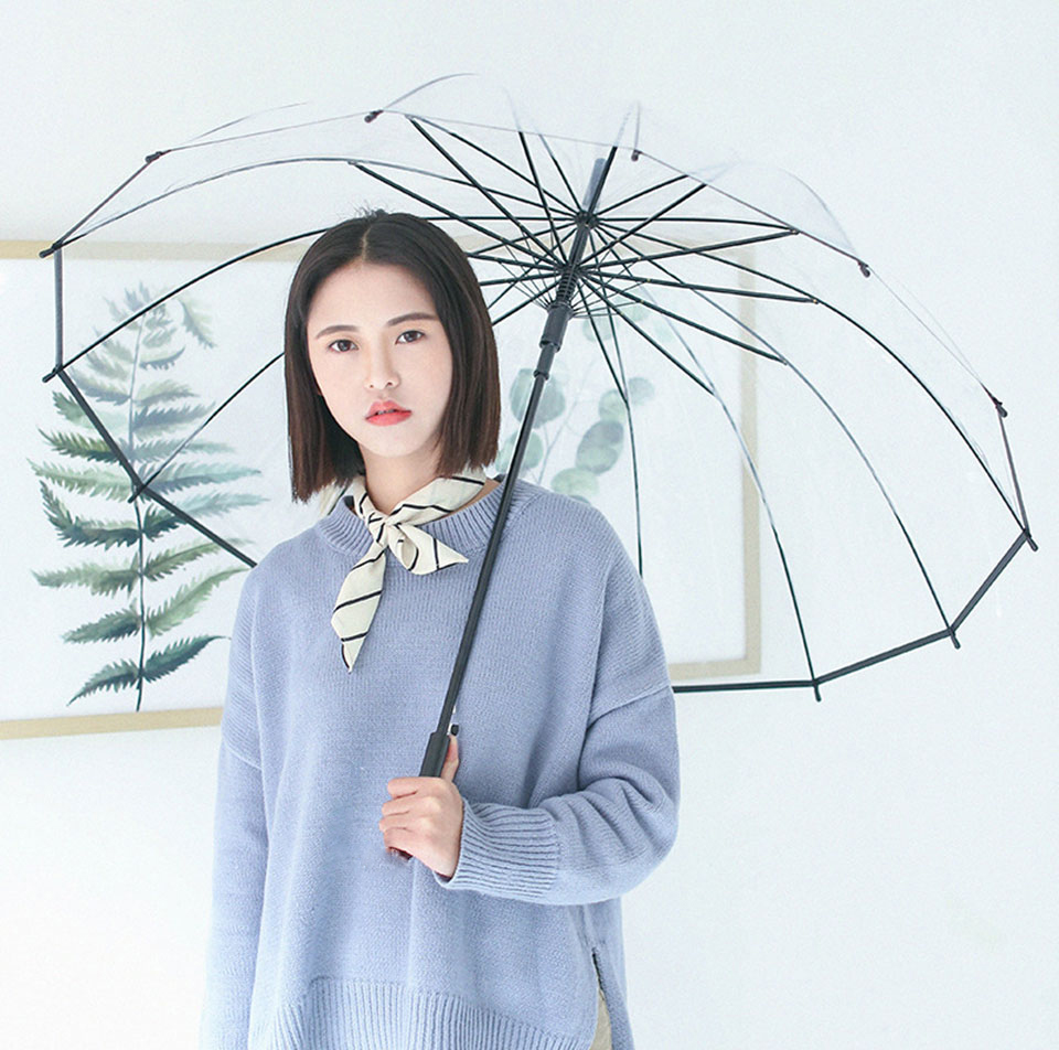 Dù che mưa, dù trong suốt, ô trong suốt ,ô che mưa, ô dù che mưa, ô trong suốt chụp ảnh, ô trong suốt đi mưa - ô dù 16 nan trong suốt siêu đẹp và chắc chắn - phụ kiện đi chơi, dã ngoại, chụp ảnh