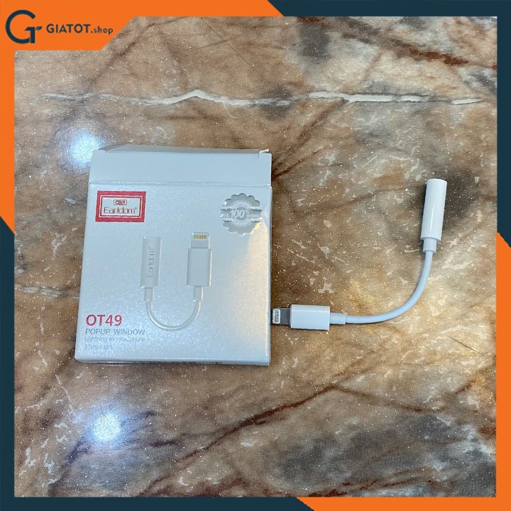 Jack Chuyển Lightning Sang 3.5mm Earldom ET-OT49 ( Kết Nối Bluetooth)