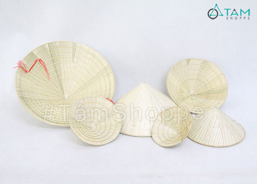 Nón lá trang trí hàng đẹp nhiều cỡ