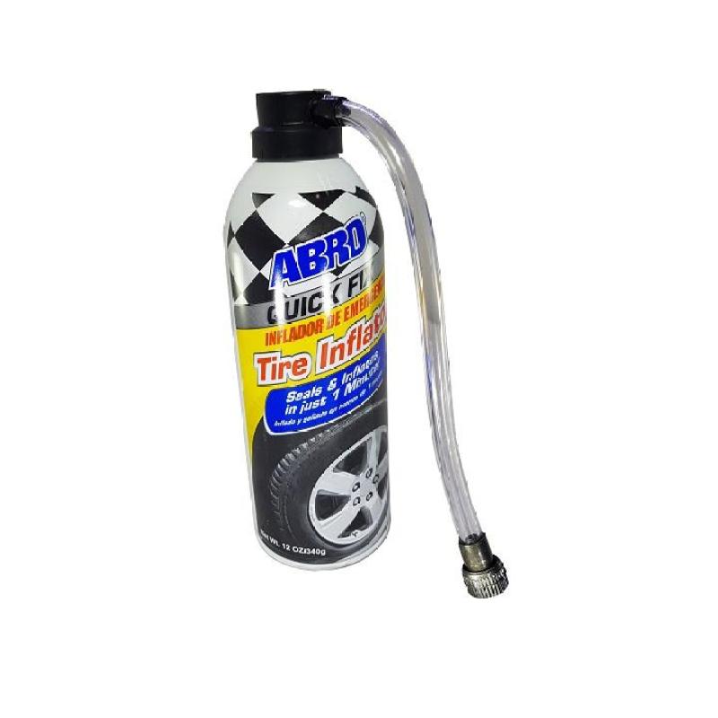 Chai Keo Bơm Tự Vá Vỏ Xe Ô Tô - Xe Máy Abro Quick Fix 340g