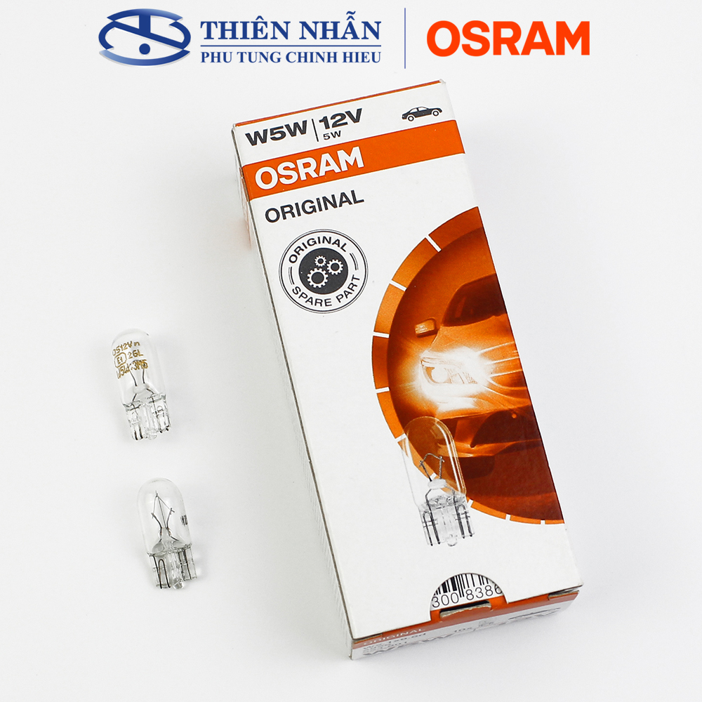 Bóng đèn Halogen OSRAM T10 sương mù/demi/xi nhan cho nhiều dòng xe máy Wave, Dream, Future,.. (2825)