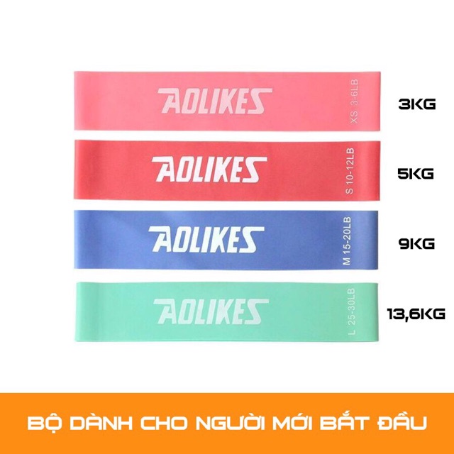 Bộ miniband 6 dây kháng lực Aolikes ( AL3601)