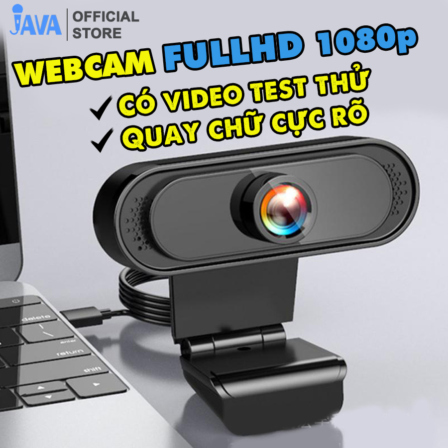 Webcam máy tính FullHD 1080p rõ nét - Thu hình cho máy tính, pc, TV