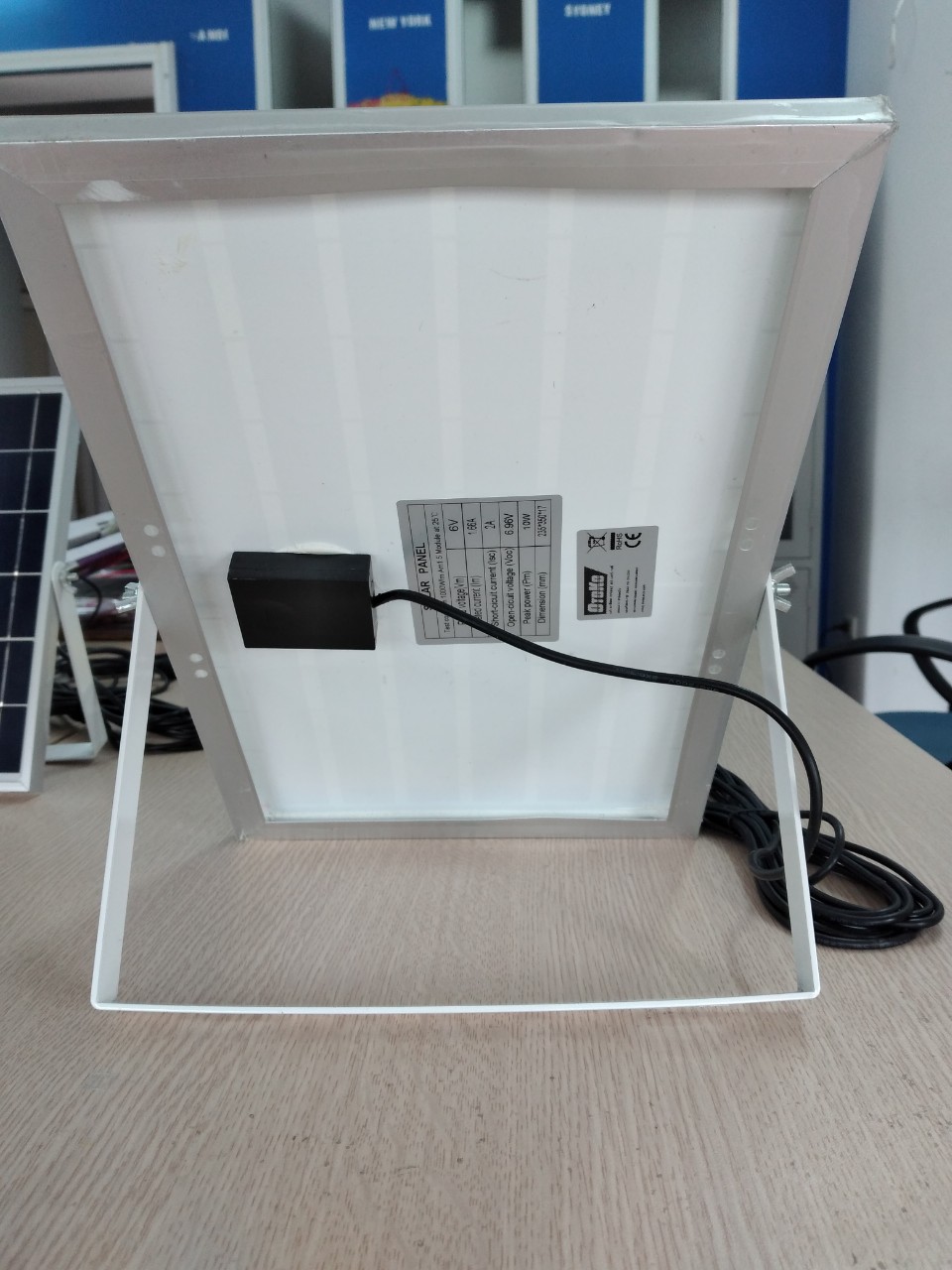 Tấm Pin poly 6v/10w (Kèm dây nối 5m - loại 1 chấu )