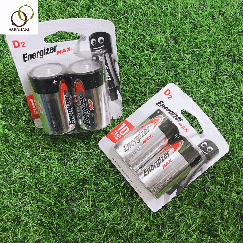 Pin Đại D LR20 Energizer Max Alkaline 1.5V chính hãng (1 vỉ 2 viên)