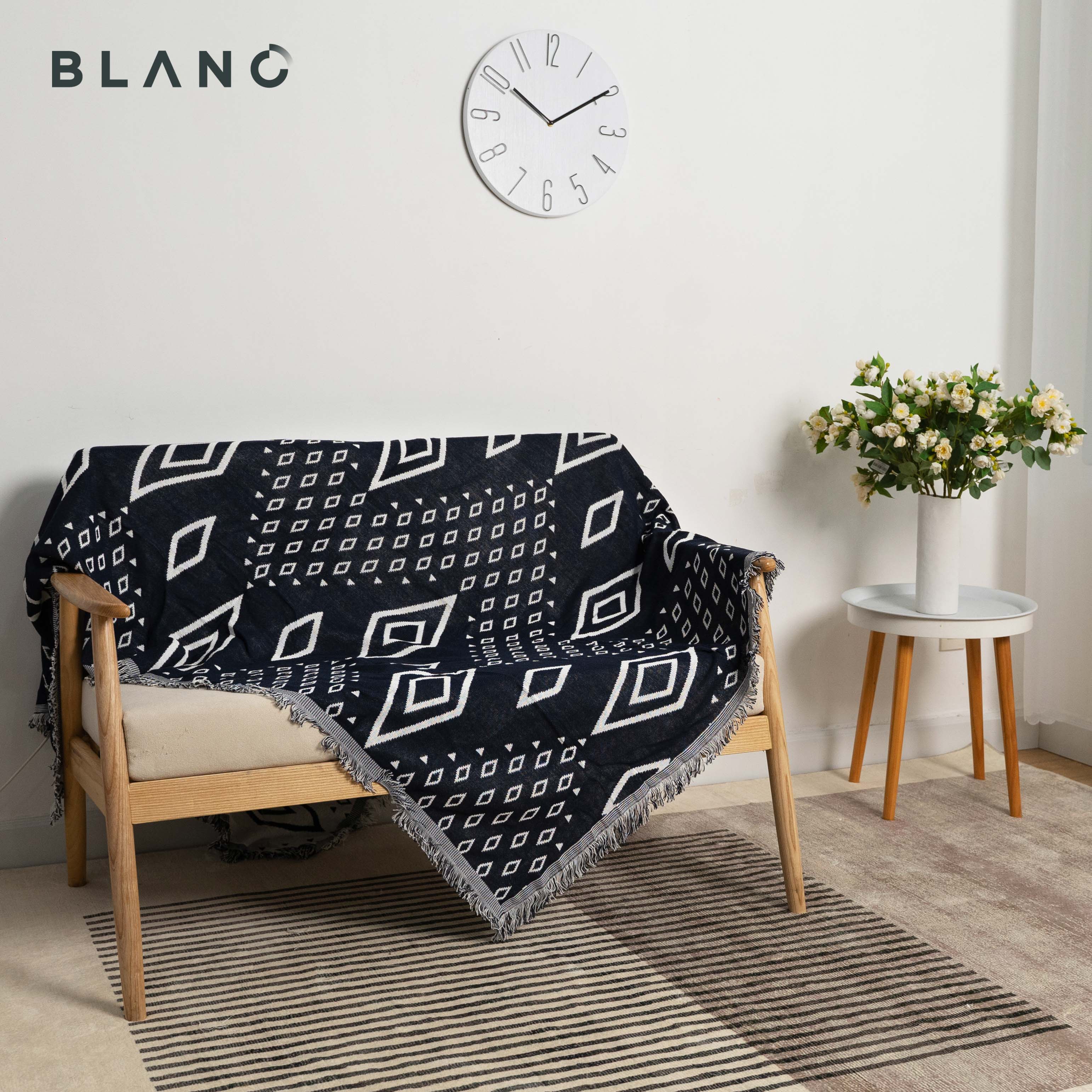 Chăn Phủ Sofa Khăn Phủ Sofa Trải Sàn Phong Cách Bắc Âu Decor Lima BLANC'