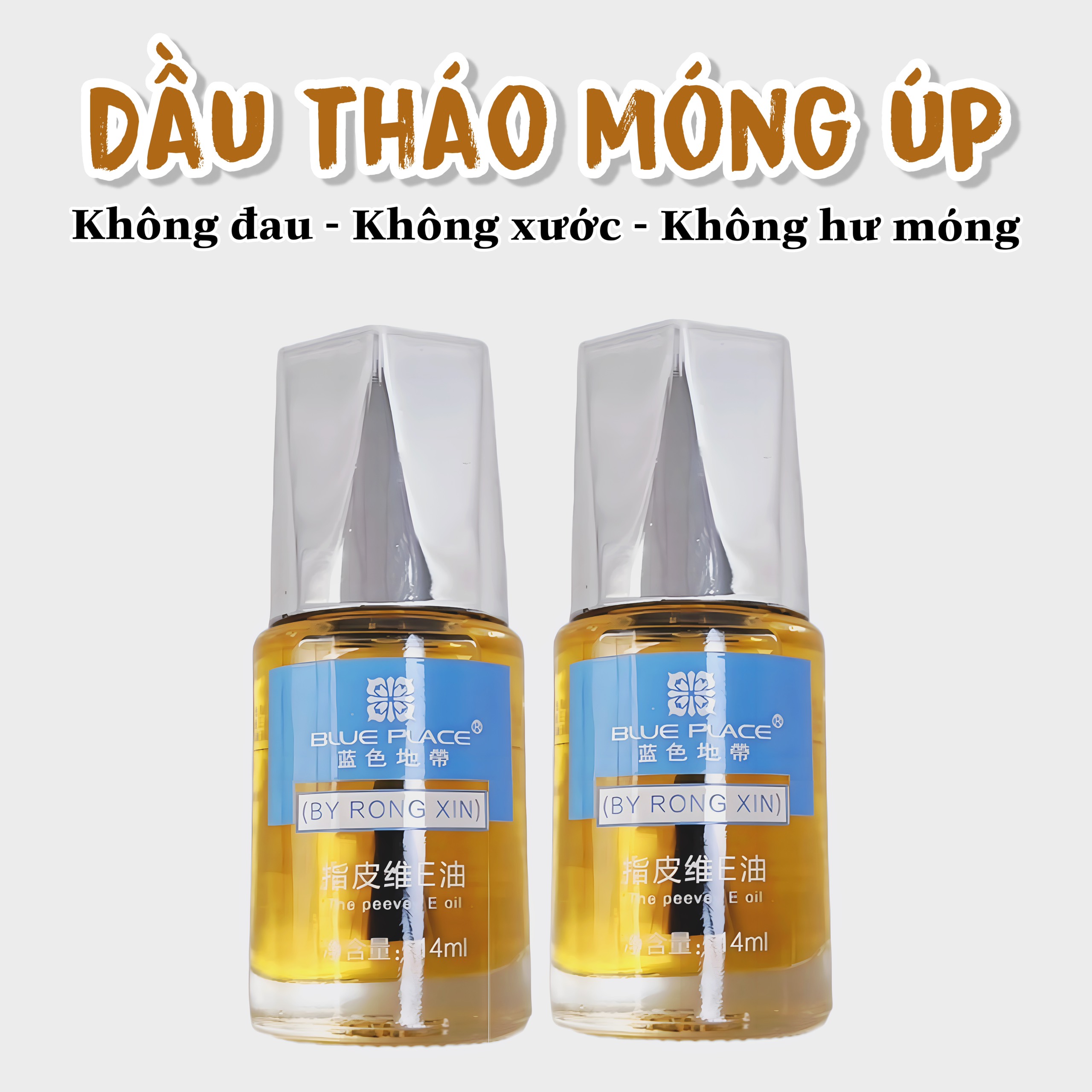 Dầu tháo móng úp | tháo móng bột | tháo gel úp blue place | nước tháo móng giả