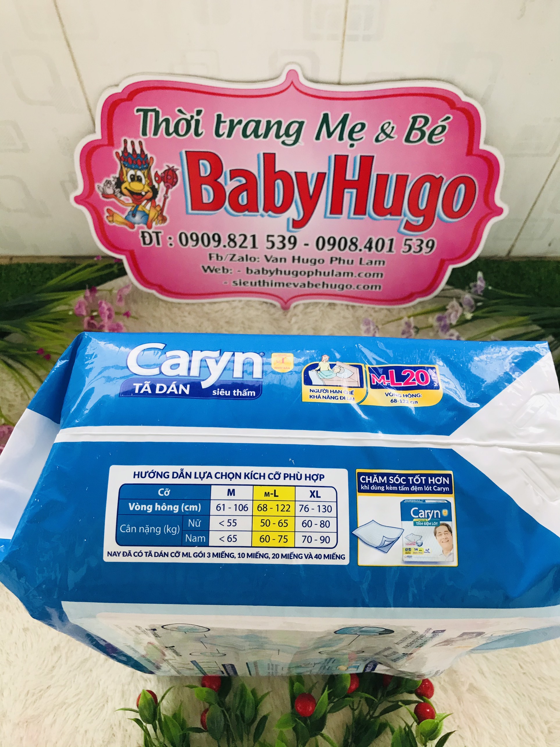 Tã Dán Người Lớn Caryn L 20 Miếng