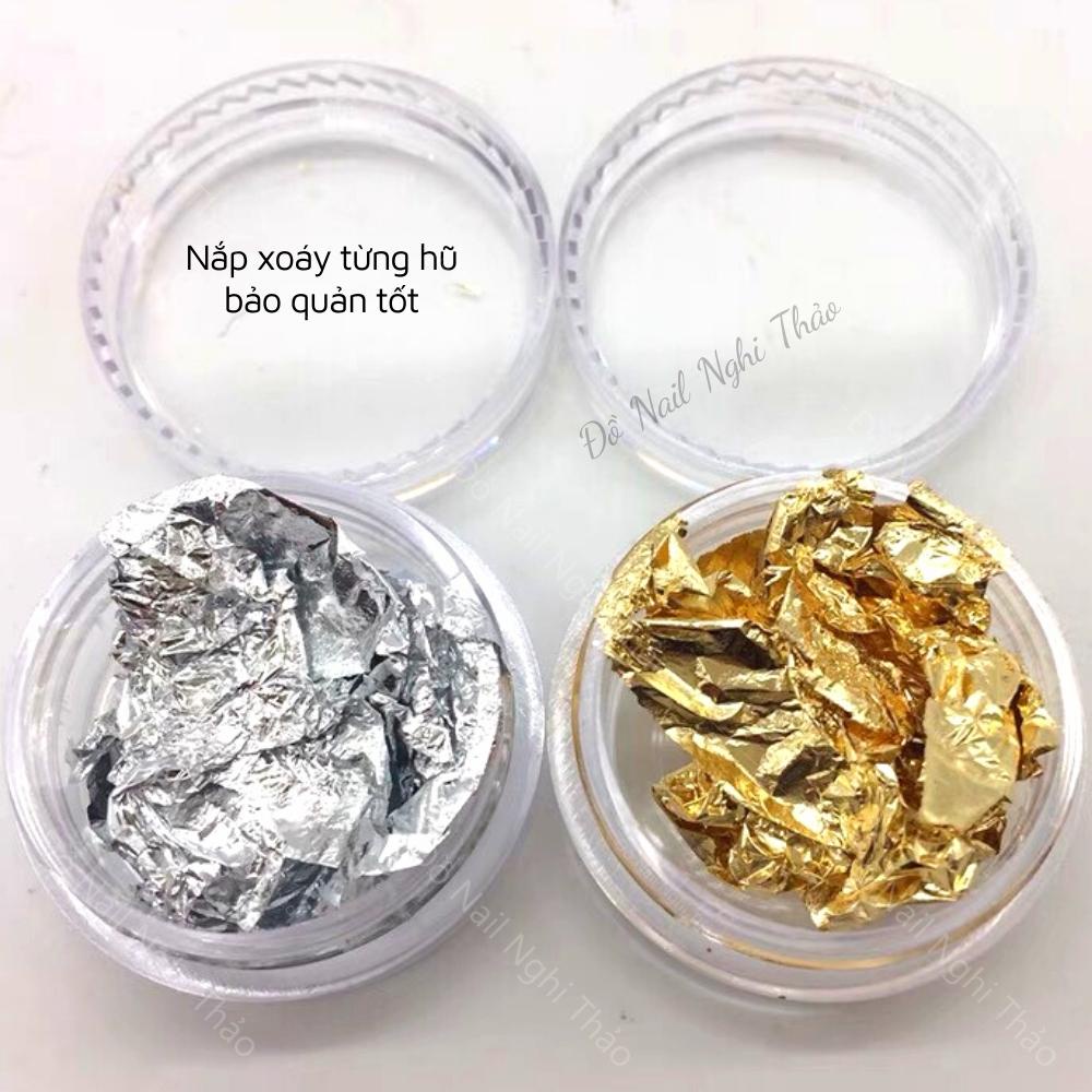 Giấy nhún nail vàng bạc