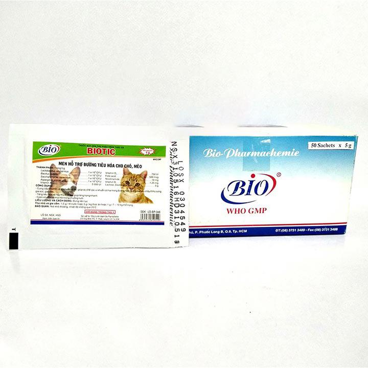 [HOÀN TIỀN 10%]Men tiêu hóa cho chó mèo Biotic 5g - CutePets