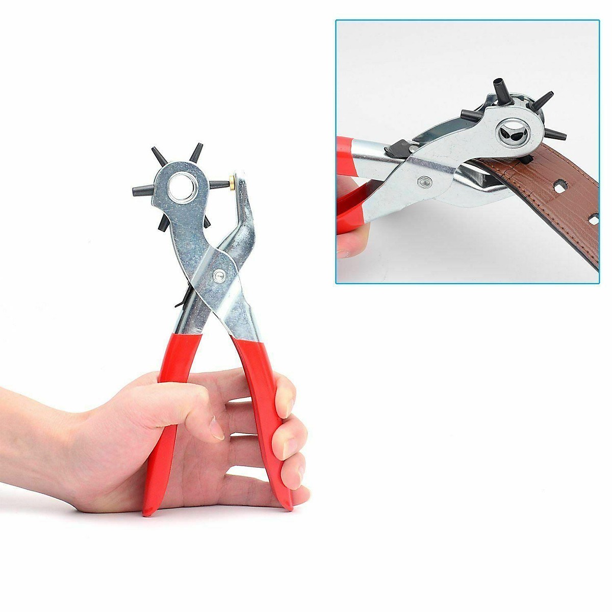 Kềm bấm lỗ - Kìm bấm lỗ dây nịt, Cây đục lỗ thắt lưng 6 kích thước giá rẻ, chất lượng, kiềm bấm lỗ thắt lưng, dây da nhanh gọn, dễ sử dụng