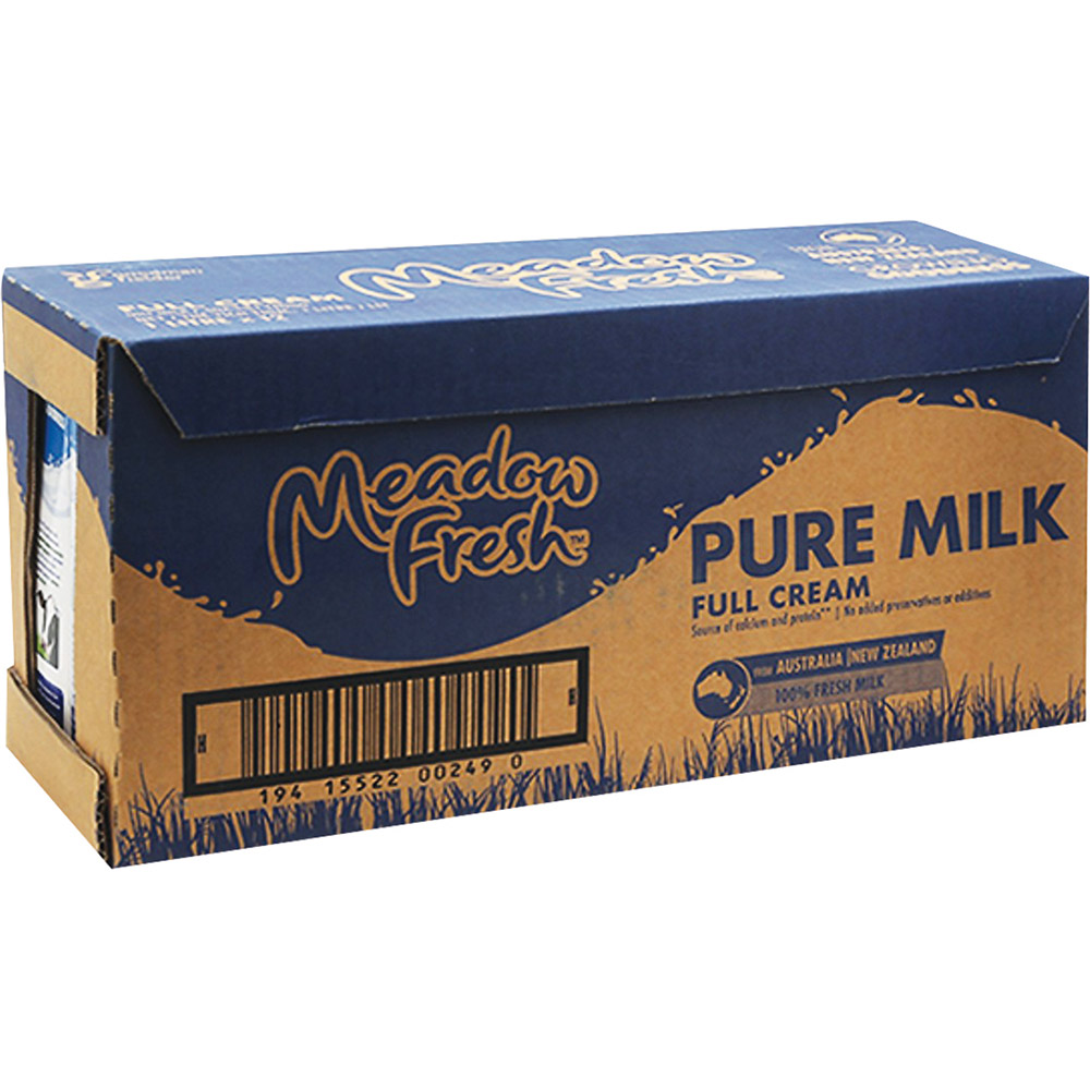 Sữa tiệt trùng Meadow Fresh nguyên kem thùng 12 hộp x 1L
