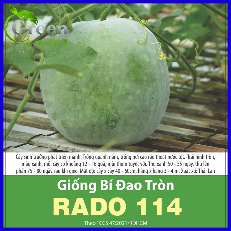 Hạt Giống Bí Đao Trái Tròn Thái Lan