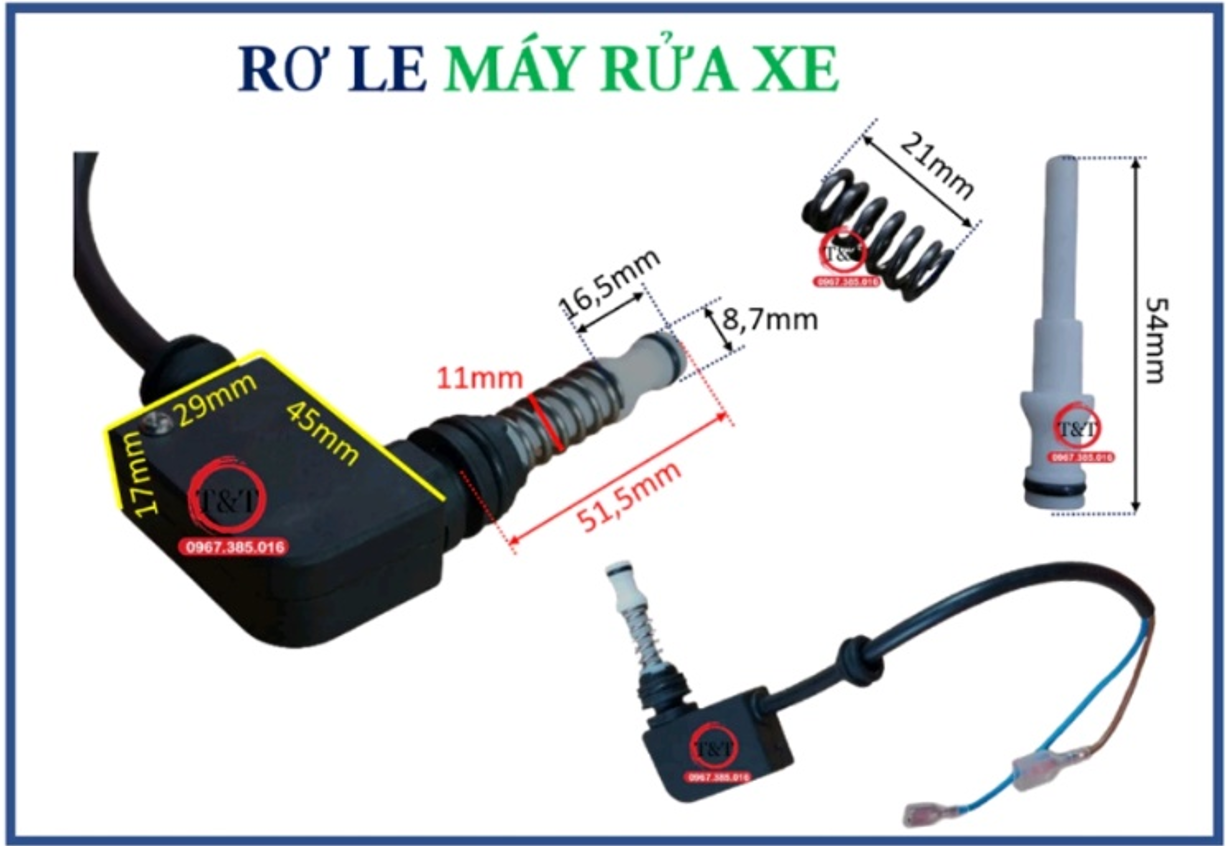 RƠ LE MÁY RỬA XE DÀI
