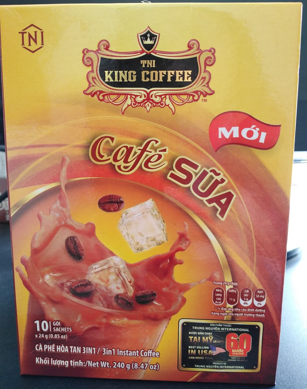 King Coffee - Cà phê sữa 240g