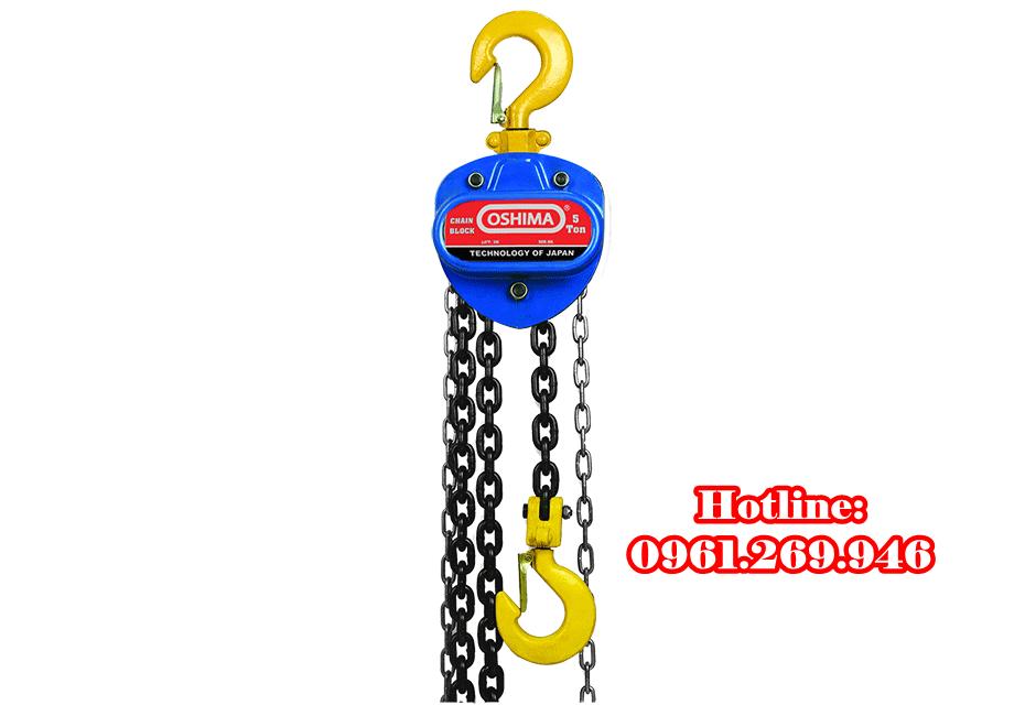 Pa lăng xích Oshima 3 tấn kéo tay