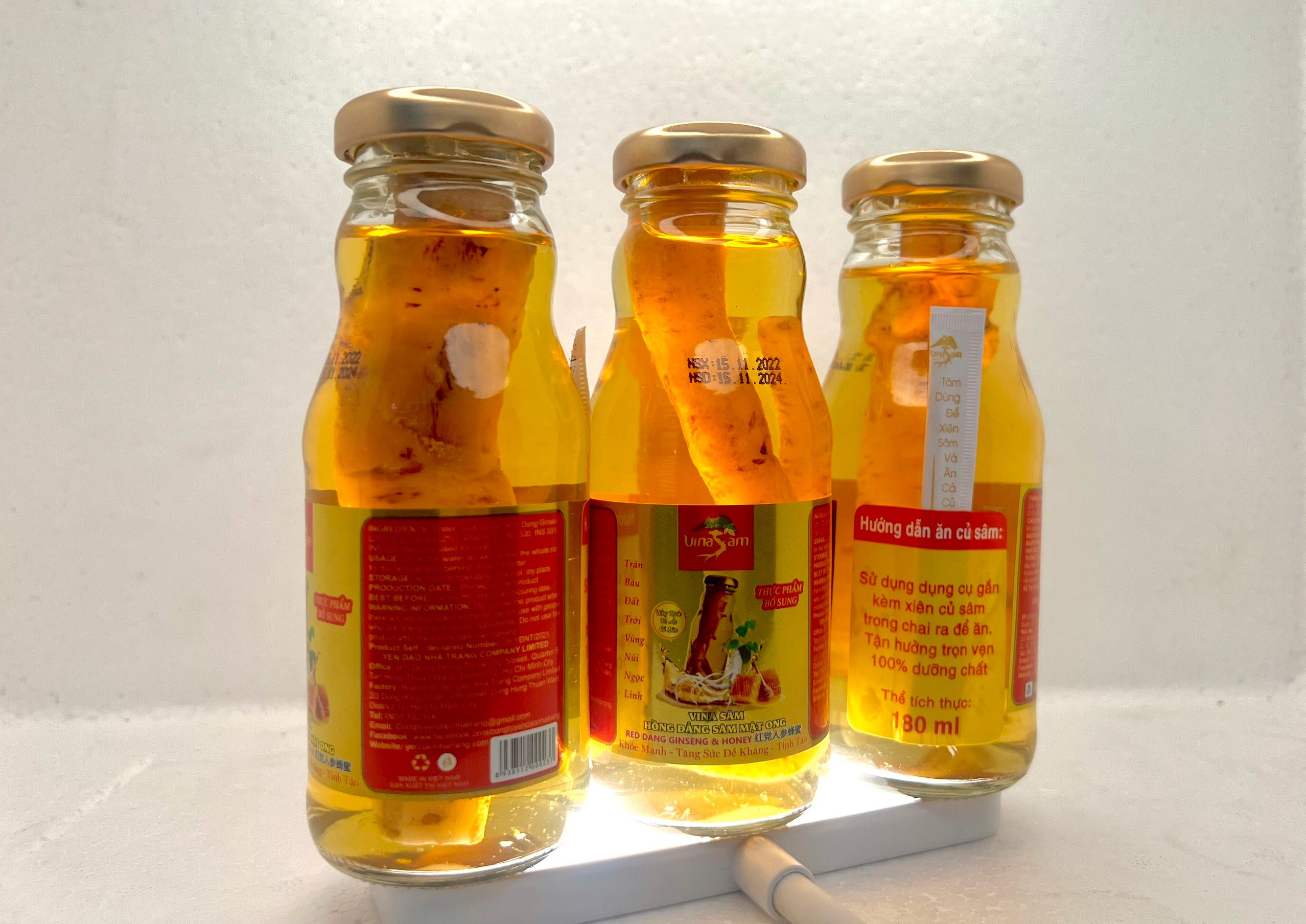 Hồng Đẳng Sâm Mật Ong Vina Sâm Chai 180ml