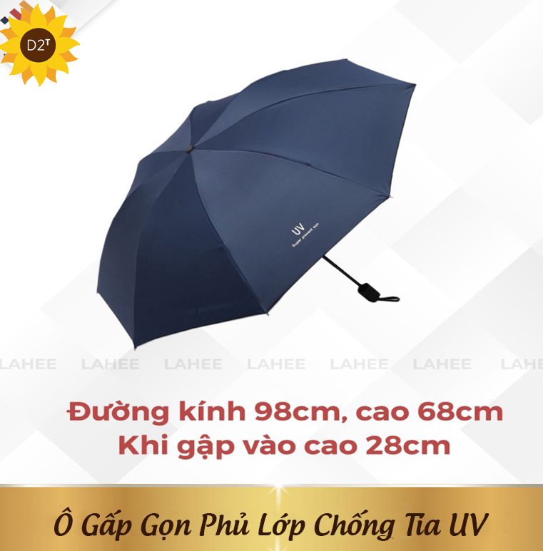 Ô Gấp Gọn Phủ Lớp Chống Tia UV, Dù Che Nắng, Che Mưa Ngoài Trời Cầm Tay Cao Cấp Chính Hãng - Ô Uv Nhỏ Gọn Tặng Kèm Túi Đựng Ô