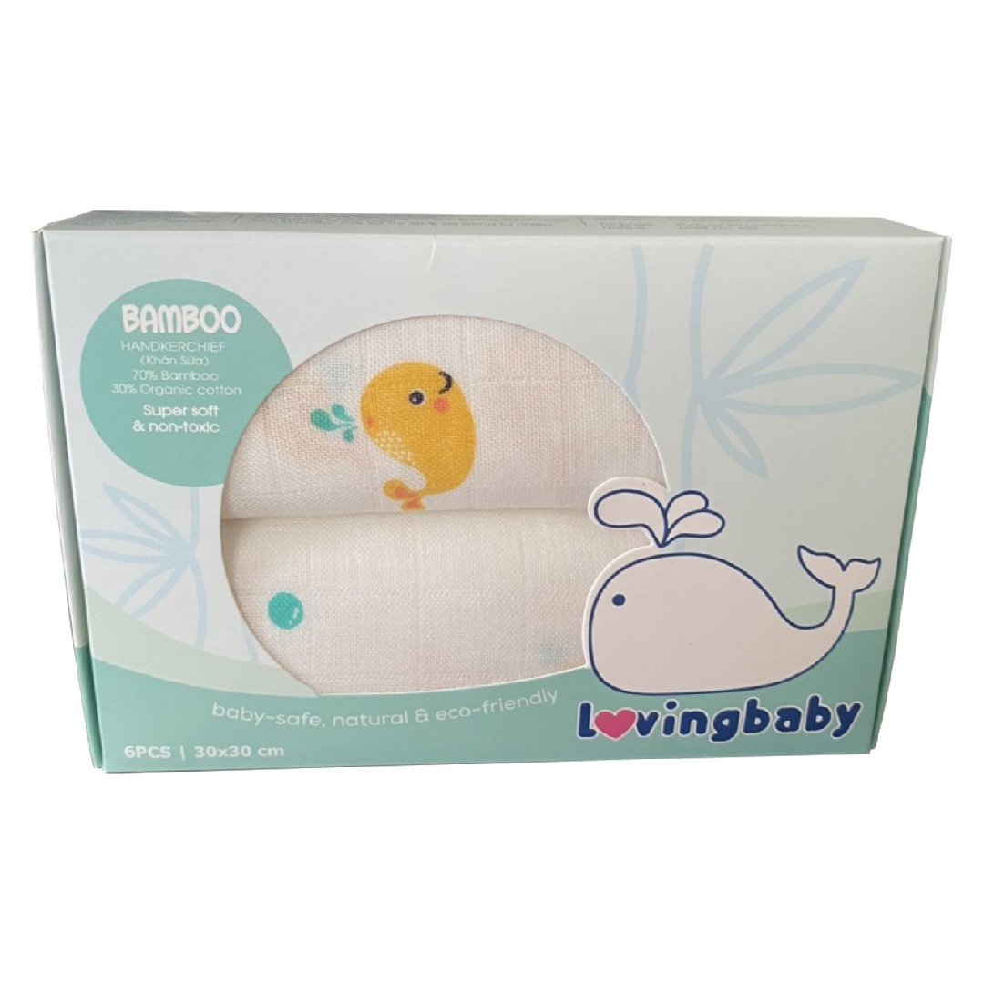 Khăn tắm sợi tre cho bé size trung - 77x77cm