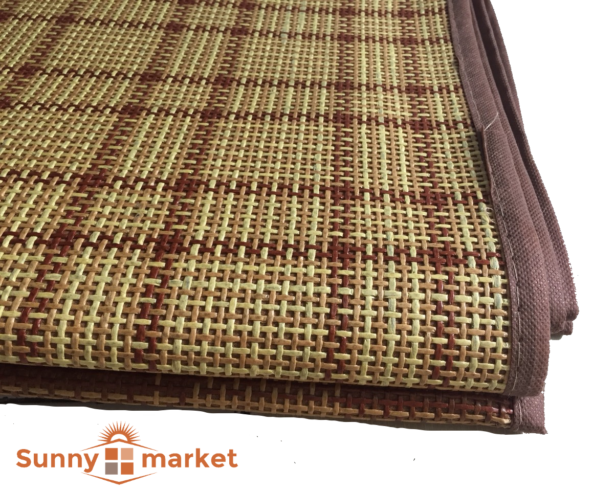 Chiếu điều hòa thoáng mát chiếu size trung 1m6 x 1m9 Chiếu mây điều hòa cao cấp sợi mây tổng hợp thoáng mát