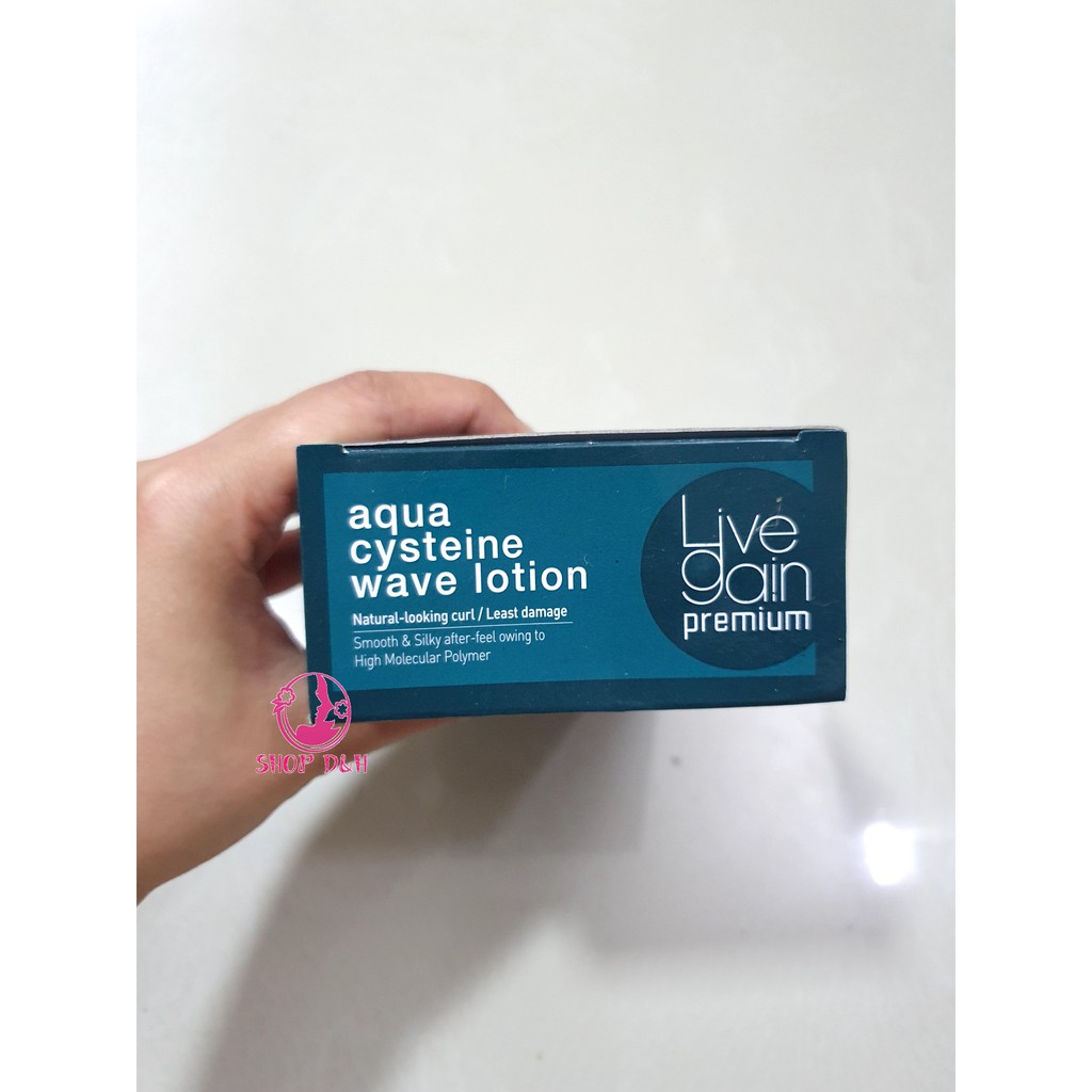 Thuốc Uốn Tóc Livegain Premium Aqua (Cysteine Wave Lotion + Wave Lotion)| - Aqua Cysteine Wave Lotion