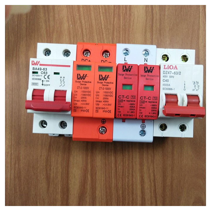 Chống sét DC 1000V 2P 40KA - LW